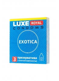 Текстурированные презервативы LUXE Royal Exotica - 3 шт. - Luxe - купить с доставкой в Воронеже