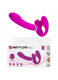 Лиловый безремневой вибрострапон Valerie - 19,2 см. - Baile - купить с доставкой в Воронеже