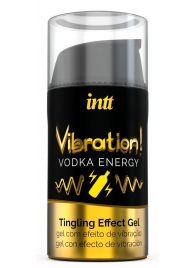Жидкий интимный гель с эффектом вибрации Vibration! Vodka Energy - 15 мл. - INTT - купить с доставкой в Воронеже