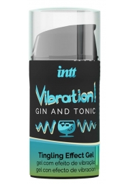 Жидкий интимный гель с эффектом вибрации Vibration! Gin   Tonic - 15 мл. - INTT - купить с доставкой в Воронеже