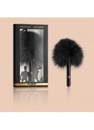 Черная перьевая кисточка с гладкой ручкой - YESforLOV - купить с доставкой в Воронеже