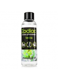 Массажное масло с феромонами ZODIAC Terra - 75 мл. - Биоритм - купить с доставкой в Воронеже