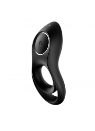 Черное эрекционное виброкольцо Legendary Duo - Satisfyer - в Воронеже купить с доставкой