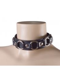 Черный кожаный ошейник  Властелин колец - Sitabella - купить с доставкой в Воронеже