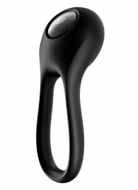 Черное эрекционное виброкольцо Majestic Duo - Satisfyer - в Воронеже купить с доставкой