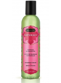 Массажное масло Naturals Strawberry Dreams с ароматом клубники - 236 мл. - Kama Sutra - купить с доставкой в Воронеже