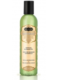 Массажное масло Naturals Vanilla Sandalwood с ароматом ванили и сандала - 236 мл. - Kama Sutra - купить с доставкой в Воронеже
