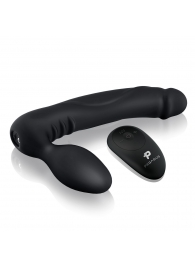 Черный безремневой страпон с вибрацией - 20,3 см. - Pegasus - купить с доставкой в Воронеже