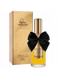 Массажное масло Light My Fire с ароматом карамели - 100 мл. - Bijoux Indiscrets - купить с доставкой в Воронеже
