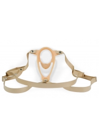 Телесный эректор-ложечка с фиксацией на ремешках MEN STYLE - LOVETOY (А-Полимер) - в Воронеже купить с доставкой