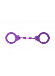 Фиолетовые силиконовые наручники Suppression - Lola Games - купить с доставкой в Воронеже