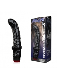 Черный вибромассажер простаты 6  Premium Prostate Massager - BlueLine - в Воронеже купить с доставкой