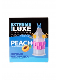 Стимулирующий презерватив  Ночная лихорадка  с ароматом персика - 1 шт. - Luxe - купить с доставкой в Воронеже
