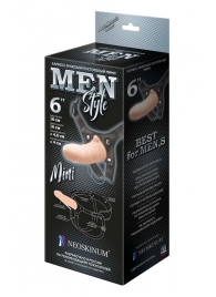 Пустотелый фаллопротез MEN STYLE - 17,5 см. - LOVETOY (А-Полимер) - купить с доставкой в Воронеже