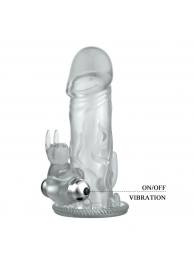 Вибронасадка со стимуляцией клитора и ануса - 12,5 см. - Baile - в Воронеже купить с доставкой