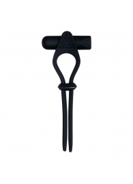 Черное эрекционное лассо с вибропулей Black Tie Affair - Zero Tolerance - в Воронеже купить с доставкой