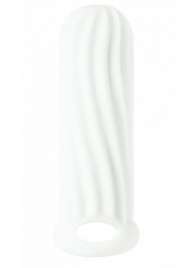 Белый фаллоудлинитель Homme Wide - 13 см. - Lola Games - в Воронеже купить с доставкой