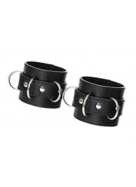 Черные наручники Anonymo на сцепке - ToyFa - купить с доставкой в Воронеже