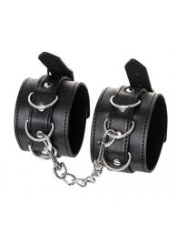 Черные оковы Anonymo из искусственной кожи - ToyFa - купить с доставкой в Воронеже
