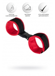 Красно-черные велюровые оковы Anonymo - ToyFa - купить с доставкой в Воронеже