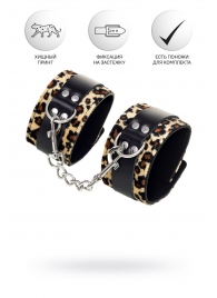 Наручники Anonymo с анималистическим принтом - ToyFa - купить с доставкой в Воронеже