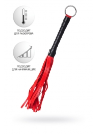 Красно-черный флоггер Anonymo - 28 см. - ToyFa - купить с доставкой в Воронеже