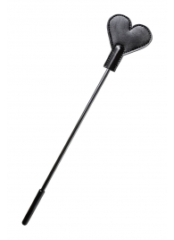 Черный стек со шлепком в форме сердца Anonymo - 35 см. - ToyFa - купить с доставкой в Воронеже