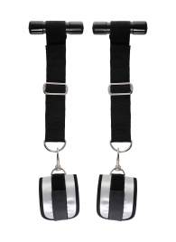 Черно-серебристые фиксаторы для рук на дверь Anonymo - ToyFa - купить с доставкой в Воронеже