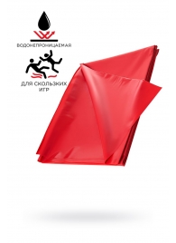 Красная простыня для секса из ПВХ - 220 х 200 см. - ToyFa - купить с доставкой в Воронеже