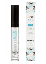 Блеск для губ Hot Kiss Coconut с ароматом кокоса - 7 мл. - Exsens - купить с доставкой в Воронеже