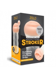Мастурбатор-ротик ZOLO DEEP THROAT - Zolo - в Воронеже купить с доставкой