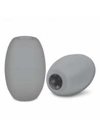 Серый двусторонний мастурбатор MINI BUBBLE - Zolo - в Воронеже купить с доставкой