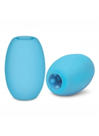 Голубой двусторонний мастурбатор MINI BUBBLE - Zolo - в Воронеже купить с доставкой