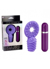 Фиолетовое эрекционное виброкольцо с 10 режимами вибрации Dash - NMC - в Воронеже купить с доставкой