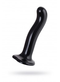 Черный стимулятор для пар P G-Spot Dildo Size M - 18 см. - Strap-on-me - в Воронеже купить с доставкой