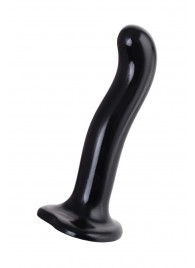 Черный стимулятор для пар P G-Spot Dildo Size M - 18 см. - Strap-on-me - в Воронеже купить с доставкой