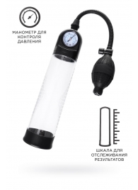Прозрачная механическая помпа Roald с манометром - Sexus - в Воронеже купить с доставкой