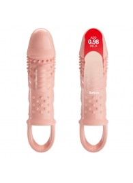 Телесная насадка с вибрацией Cecelia - 18,5 см. - Baile - в Воронеже купить с доставкой