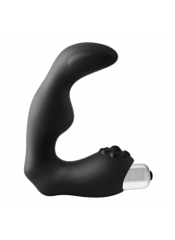 Черный вибромассажер простаты FantASStic Vibrating Prostate Massager - 11,3 см. - Dream Toys - в Воронеже купить с доставкой