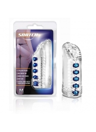 Прозрачный мастурбатор-вагина с 5 стимулирующими бусинами Snatch - Blush Novelties - в Воронеже купить с доставкой