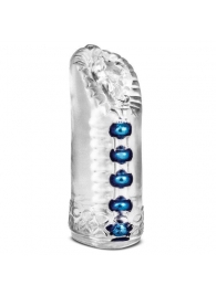 Прозрачный мастурбатор-вагина с 5 стимулирующими бусинами Snatch - Blush Novelties - в Воронеже купить с доставкой