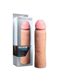 Телесная фаллическая насадка на пенис Magnum Xtender - 23 см. - Blush Novelties - в Воронеже купить с доставкой