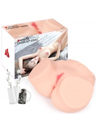 Мастурбатор-полуторс Hanna Onahole 001 с двойным слоем материала и вибрацией - KOKOS - в Воронеже купить с доставкой