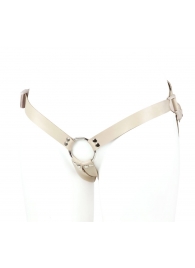 Универсальный пояс с кольцом и реалистичной насадкой - 18 см. - LOVETOY (А-Полимер) - купить с доставкой в Воронеже