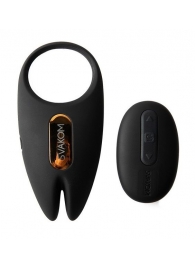 Черное эрекционное кольцо с вибрацией и пультом ДУ Winni 2 - Svakom - в Воронеже купить с доставкой