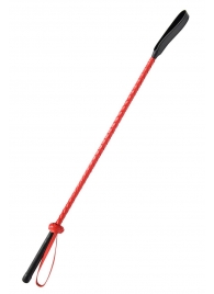 Красно-черный гладкий стек - 71 см. - Fetish Tentation - купить с доставкой в Воронеже