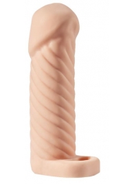 Телесная насадка-удлинитель KLEON с кольцом - 15 см. - Sitabella - в Воронеже купить с доставкой