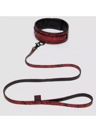 Стильный ошейник с поводком Reversible Faux Leather Collar and Lead - Fifty Shades of Grey - купить с доставкой в Воронеже
