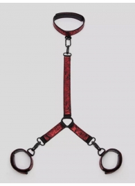 Ошейник с наручниками Reversible Faux Leather Collar and Wrist - Fifty Shades of Grey - купить с доставкой в Воронеже