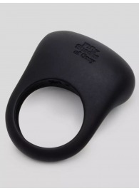 Черное эрекционное виброкольцо Sensation Rechargeable Vibrating Love Ring - Fifty Shades of Grey - в Воронеже купить с доставкой
